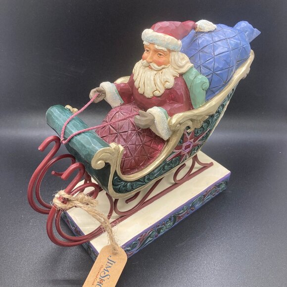 Jim Shore Heartwood Creek Santa in Sleigh Event Figurine - Picture 2 of 7